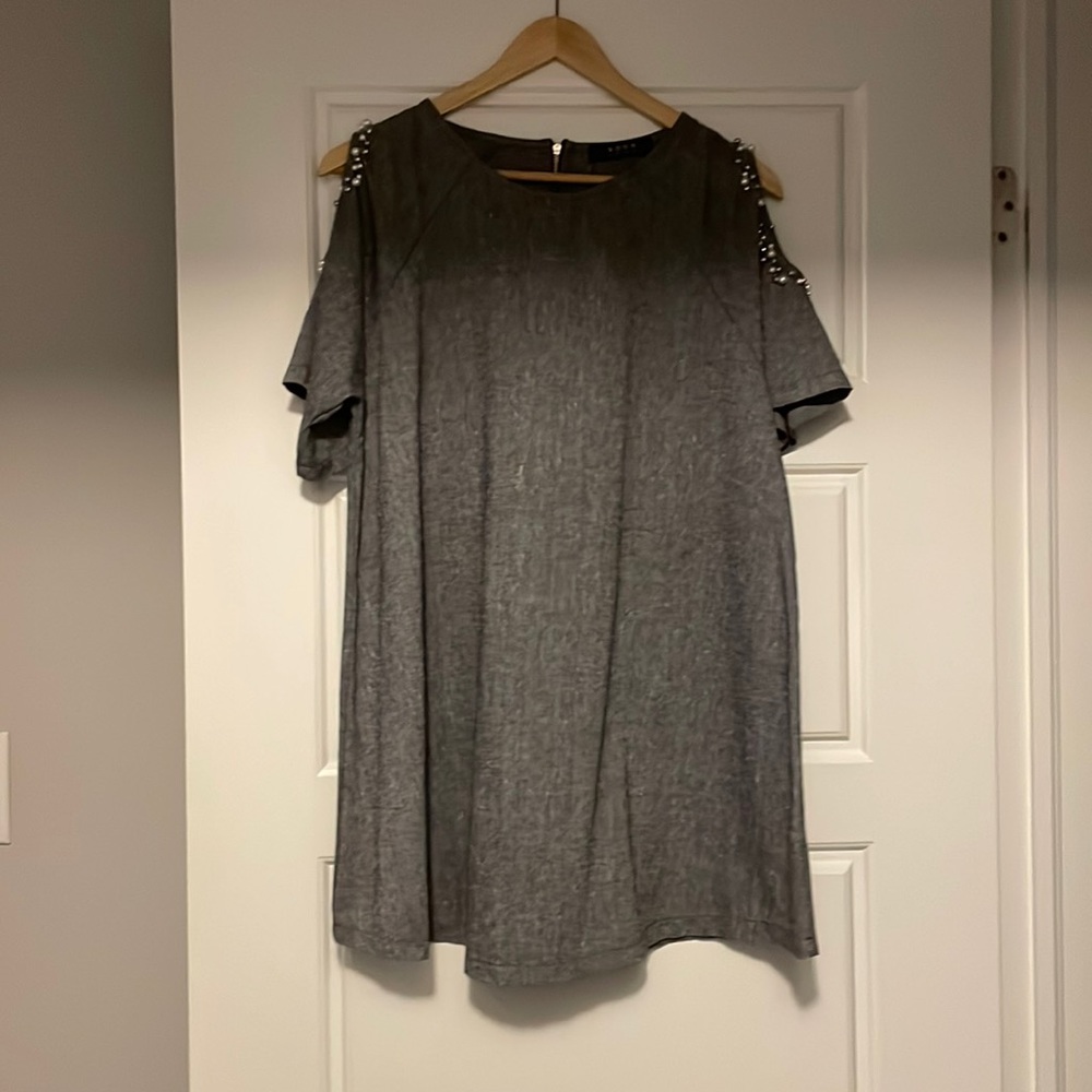 Dark grey mini dress